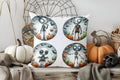 Axyaa Halloween Witch Cartoon Pattern Pillow Cover for Sofa Bedroom Car