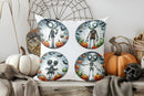 Axyaa Halloween Witch Cartoon Pattern Pillow Cover for Sofa Bedroom Car