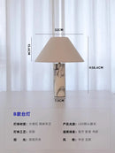Axyaa Marble Table Lamp LED E27 Minimalist Desk Light for Living Room Bedroom