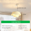 Axyaa Nordic Pleated Fabric LED Pendant Light Creamy Hanging Lamp