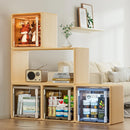 Axyaa Clear Foldable Storage Box with Lid - Large Capacity for Home Organization