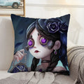 Axyaa Anime Bed Pillow Case 45x45 Decorative Cushion Cover Home Sofa Decor