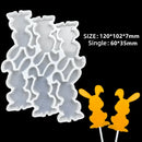 Axyaa Silicone Lollipop Molds Cake Decorating Chocolate Baking Mould