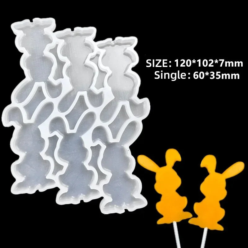Axyaa Silicone Lollipop Molds Cake Decorating Chocolate Baking Mould
