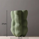 Axyaa Abstract Multi Legged Ceramic Vase for Green Floral Arrangement