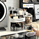 Axyaa Vanity Makeup Organizer with Drawer and Brush Holder