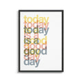 Retro Today Is A Good Day Canvas Posters by Axyaa for Modern Home Decor