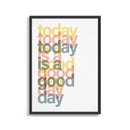 Retro Today Is A Good Day Canvas Posters by Axyaa for Modern Home Decor