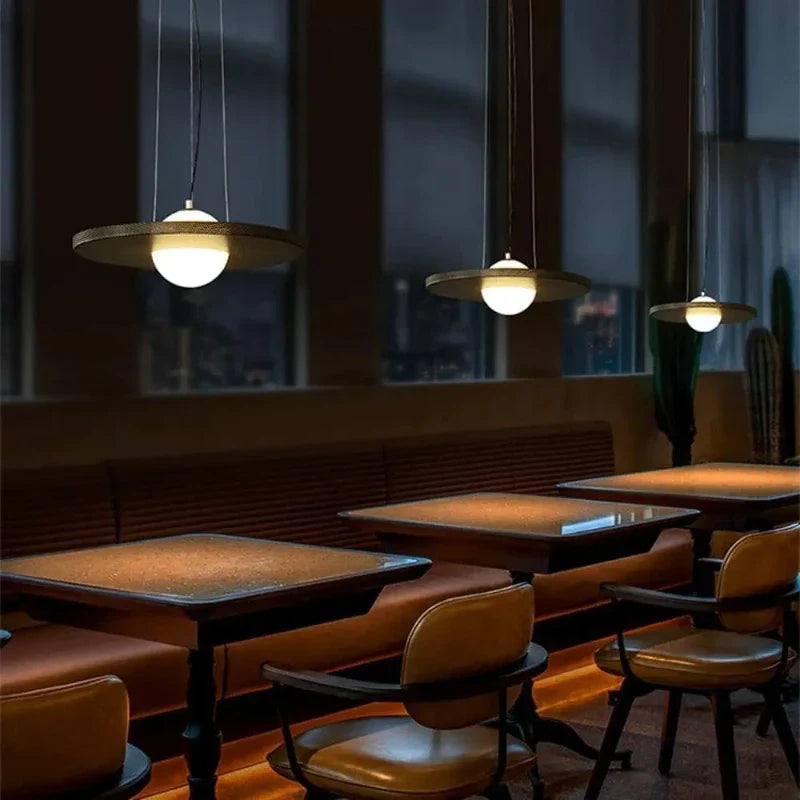 Axyaa Planet Shape LED Pendant Light for Dining, Study, Kitchen, and Restaurant