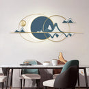 Axyaa Landscape Hill LED Wall Sconce Light - Modern Blue Decor for Living Bedroom