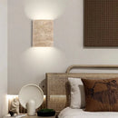 Axyaa Wabi Sabi Yellow Cave Stone Outdoor LED Wall Light Sconce