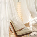 Axyaa White Vertical Louver Screen Curtain Blackout Phantom - Bay Window, Balcony Sunshade