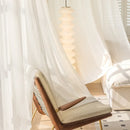Axyaa White Vertical Louver Screen Curtain Blackout Phantom - Bay Window, Balcony Sunshade