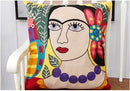 Axyaa Picasso Linen Sofa Cushion Cover Pillowcase Home Decoration Brace