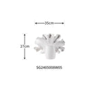 Axyaa White Ceramic Vase: Artistic Flower Vessels for Hydroponic/Dried Flower Arrangement