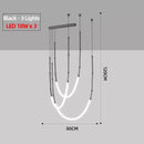 Axyaa Designer Duplex Nordic LED Chandelier for Living Room and Restaurant
