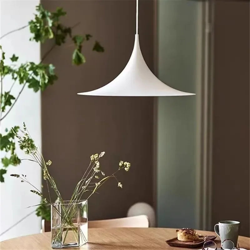 Axyaa Scandi Seim Pendant Single Head Lamp - Minimalist Chandelier