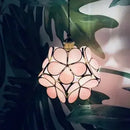Axyaa Nordic Glass Lamp: Warm Maiden Heart Copper Chandelier for Bedroom and Corridor