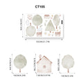 Axyaa Watercolor Floral Trees Wall Sticker Decal for Kids Nursery Room