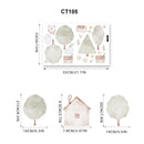 Axyaa Watercolor Floral Trees Wall Sticker Decal for Kids Nursery Room