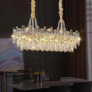 Axyaa Crystal LED Ceiling Chandeliers for Elegant Home Lighting