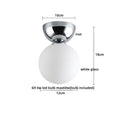 Axyaa LED Glass Iron Ceiling Light - Modern Nordic Style Home Indoor Lighting