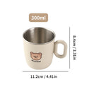 Axyaa Kids Double Layer Stainless Steel Water Cup with Handle