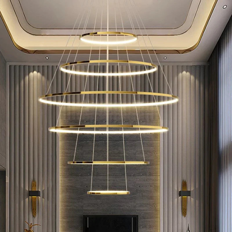 Axyaa Modern LED Pendant Chandeliers for Living Room and Dining Room