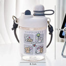 Axyaa Kawaii Boba Water Bottle with Straw Tea Infuser, 500ml
