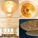 Axyaa Luxury Gold Disc Chandelier for Living Room & Dining Room