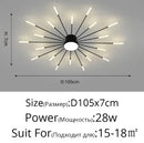 Axyaa Sunflower Chandelier LED Ceiling Light for Home Illumination