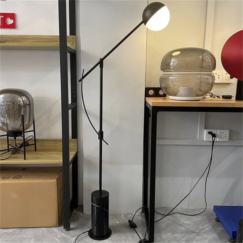 Axyaa Retro Nordic LED Floor Lamp for Living Room Study Reading