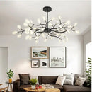 Axyaa Nordic Acrylic Chandelier with Glowworm Lighting for Living Room or Kitchen