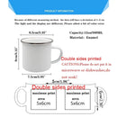 Axyaa Personalised Enamel Christmas Mugs | Custom Name Xmas Gift Cup