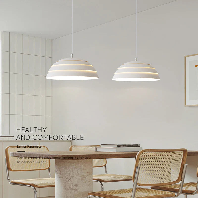 Axyaa White LED Table Chandelier for Living Room Bedside Study