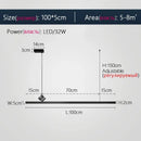 Axyaa Nordic LED Dining Chandelier Dimmable Pendant Lights for Living Room & Kitchen