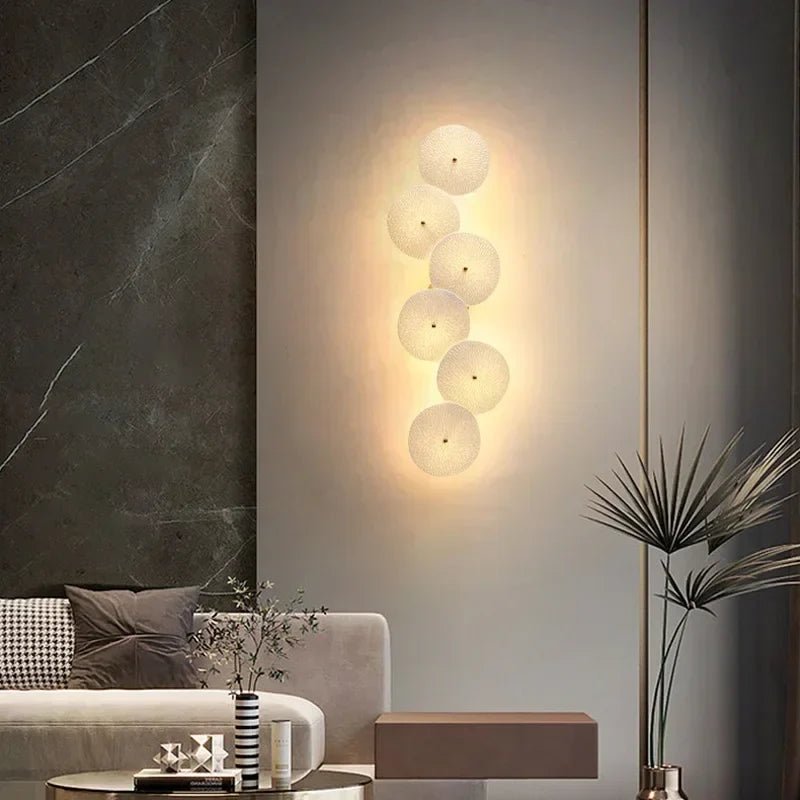 Axyaa Ceramic LED Wall Lamp: Modern French Luxury Design for Home Decor & Bedside Lighting