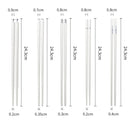 Axyaa 5 Pair Alloy Non-Slip Chopsticks Set for Kitchen Tableware Gift