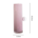 Axyaa Gradient Color Glass Ball Vase for Cute Floral Arrangement