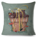 Axyaa Cartoon Panda Bear Pillowcase 45x45cm for Home Decor