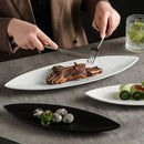 Axyaa Ceramic Long Strip Dessert Plate