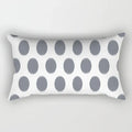 Axyaa Geometric Grey White Square Pillowcase for Home Decor and Living Room