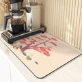 Axyaa Monkey Pattern Diatomaceous Earth Coasters: Stylish Cup Placemats & Coaster Set