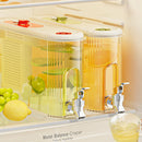 Axyaa 4L Plastic Beverage Dispenser with Faucet for Refrigerator
