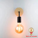 Axyaa Black Iron Wall Lamp - Modern Minimalist Industrial Night Light for Bedroom Hallway