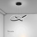 Axyaa Modern Aluminum LED Pendant Chandelier for Dining Kitchen Living Room