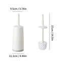 Axyaa Soft Bristle Toilet Brush with Splash Proof Handle and Base