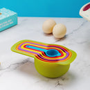 Axyaa Rainbow Plastic Measuring Spoon Set - Baking & Kitchen Tools