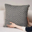 Axyaa Herringbone Yarn Pillowcase - Modern Minimalist Decor
