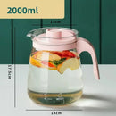 Axyaa Glass Kettle: High Temp Resistance Water Bottle, Transparent Teapot, Coffee Jug